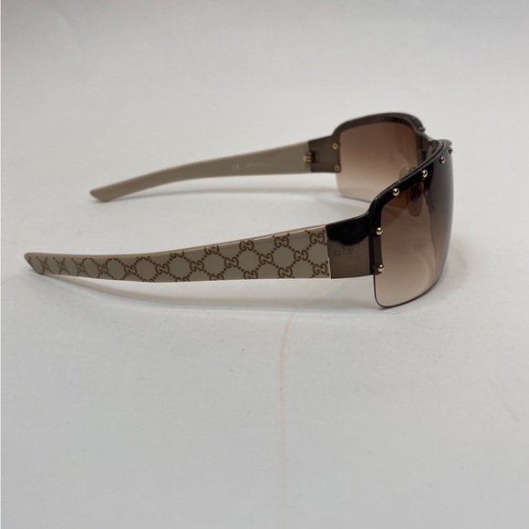 Authentic GUCCI Sunglasses Tan GG 1823/s with leather case - Picture 6 of 12